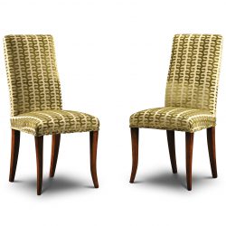 A01 ASHTON SIDE CHAIR: Walnut. W51cm/20in D51cm/20in H106cm/42in