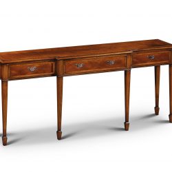 AMC111 SERVING TABLE: Mahogany with Satin inlay. W180cm/70in D43cm/17in H76cm/30in