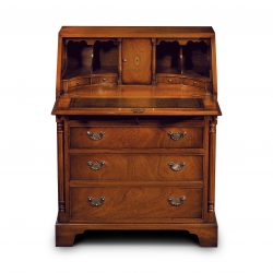 AMC115 COLUMN BUREAU OPEN: Mahogany. W76cm/30in D43cm/17in H102cm/40in