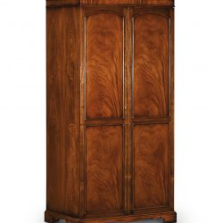 AMC150 2-DOOR WARDROBE: Mahogany. W100cm/39in D66cm/26in H195cm/77in