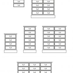 AMC210 2 DRAWER FILING UNIT: Polished top. W61cm/24in D61cm/24in H79cm/31in. AMC211 3 DRAWER FILING UNIT: Polished top. W61cm/24in D61cm/24in H109cm/43in. AMC212 4 DRAWER FILING UNIT: Polished top. W107cm/41in D61cm/24in H79cm/31in. Line drawings. AMC214 6 -DRAWER FILING UNIT: Polished top. Line drawings. W154cm/61in D61cm/24in H79cm/31in