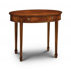 AMC227 OVAL OCCASIONAL TABLE: Mahogany. W91cm/36in D61cm/24in H76cm/30in