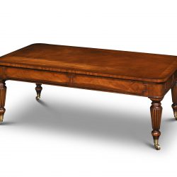 AMC229 VICTORIAN COFFEE TABLE WITH DRAWER: Mahogany. W137cm/54in D76cm/30in H51cm/20in