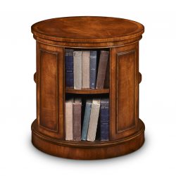 AMC235 REVOLVING END TABLE: Mahogany. W61cm/24in D61cm/24in H61cm/24in