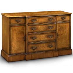 AMC274 TELEVISION CABINET: Burr Walnut.W152cm/60in D46cm/61in H94cm/37in