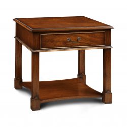 AMC290 TALL END TABLE: Mahogany. W61cm/24in D61cm/24in H61cm/24in