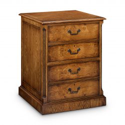 AMC410 2 DRAWER FILING CABINET: Burr Oak. W61cm/24in D61cm/24in H79cm/31in