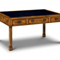 AMC 415 WRITING DESK: Burr Walnut. W152cm/60in D92cm/36in H76cm/30in
