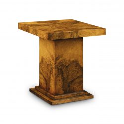 W230 CONSOLE: Burr Walnut. W114cm/45in D38cm/15in H76cm/30in. W301 MIRROR: Burr Walnut. W91cm/36in D5cm/2in H122cm/48in