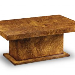 W232 CENTRE TABLE: Burr Walnut. W102cm/40in D66cm/26in H43cm/17in