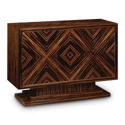 W370 2 DOOR CREDENZA: Ebony. W114cm/45in D43cm/17in H81cm/32in